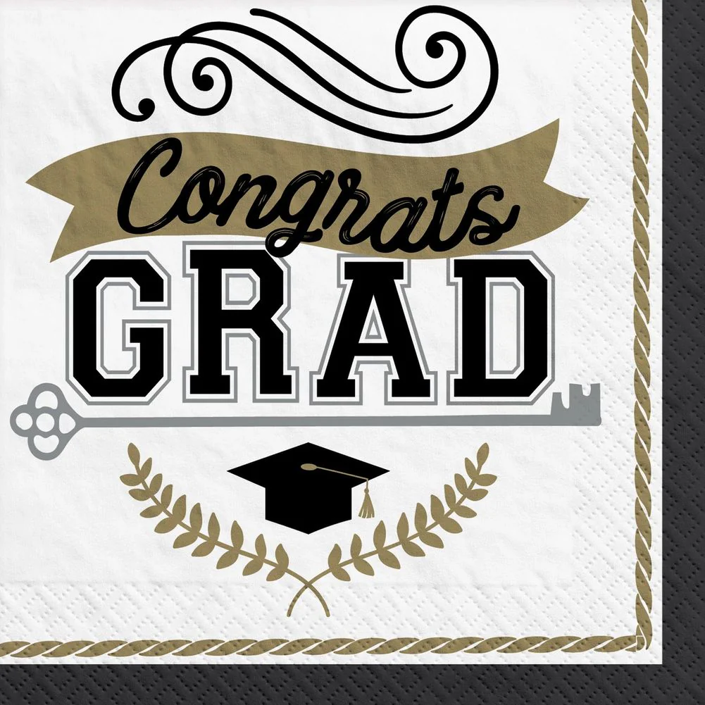 Achievement is Key Beverage Napkins (100ct)