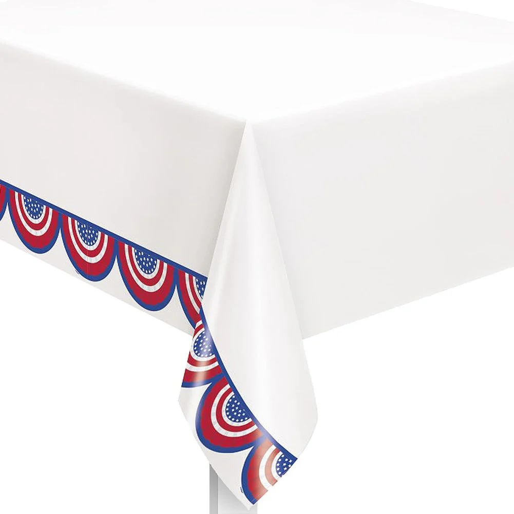American Flag Paper Table Cover (1ct)