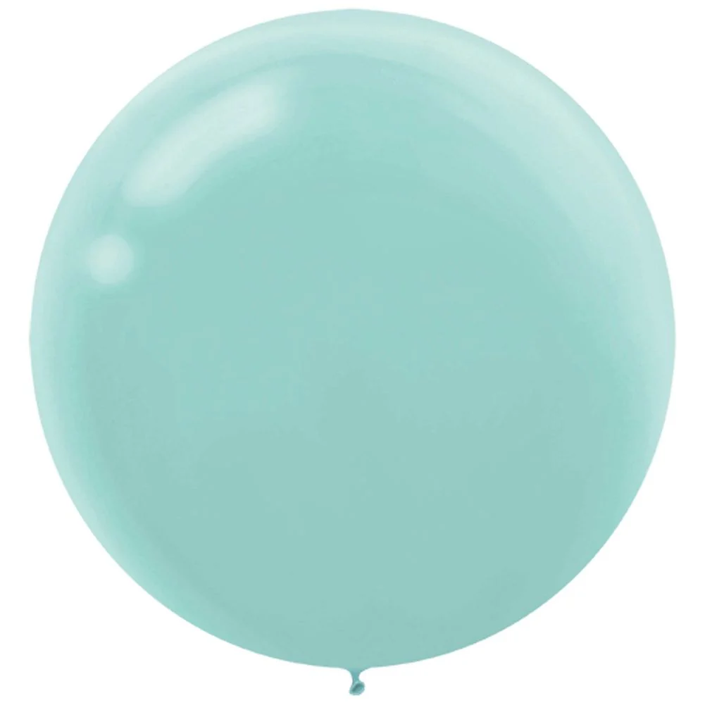 Amscan 24" Robin's Egg Blue Latex Balloons (4 ct)