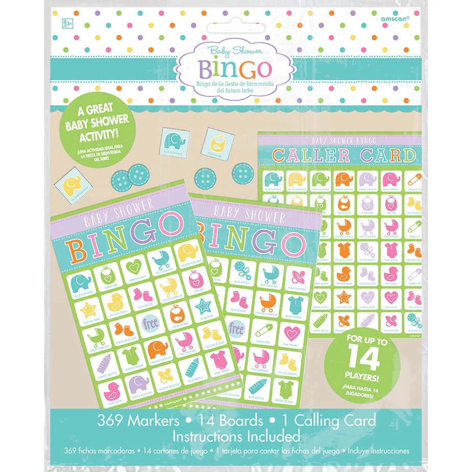 Baby Shower Bingo Party Game