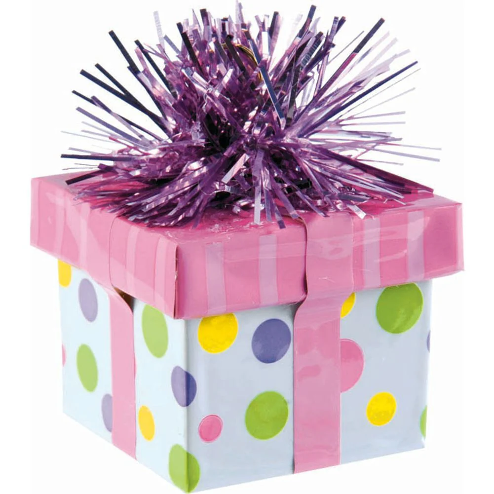 Balloon Weight- Gift Box Pink
