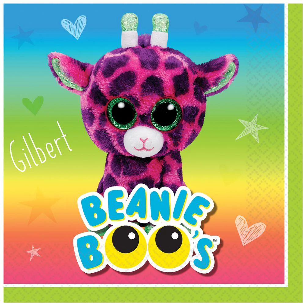 Beanie Boos Beverage Napkins (16 ct)