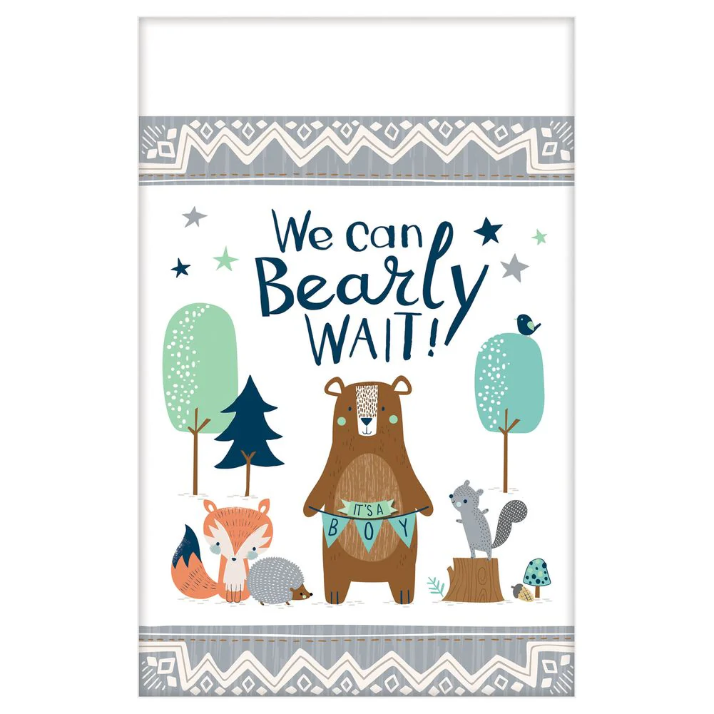 Bear-ly Wait Paper Rectangle Tablecover