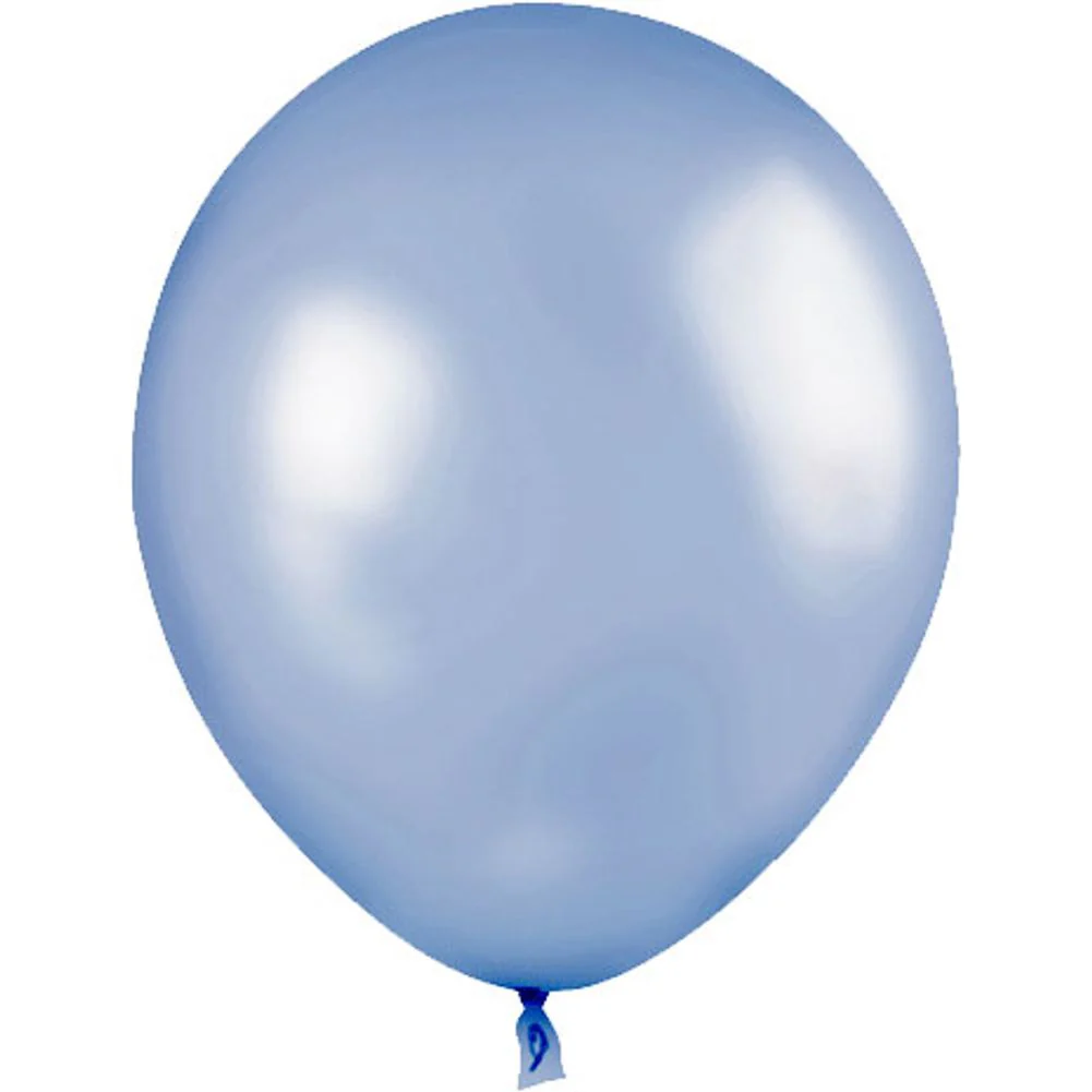 Sempertex 11" Pearl Blue Latex Balloons (100ct) - Image 2