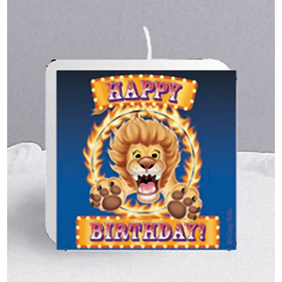 Big Top Birthday Printed Candle