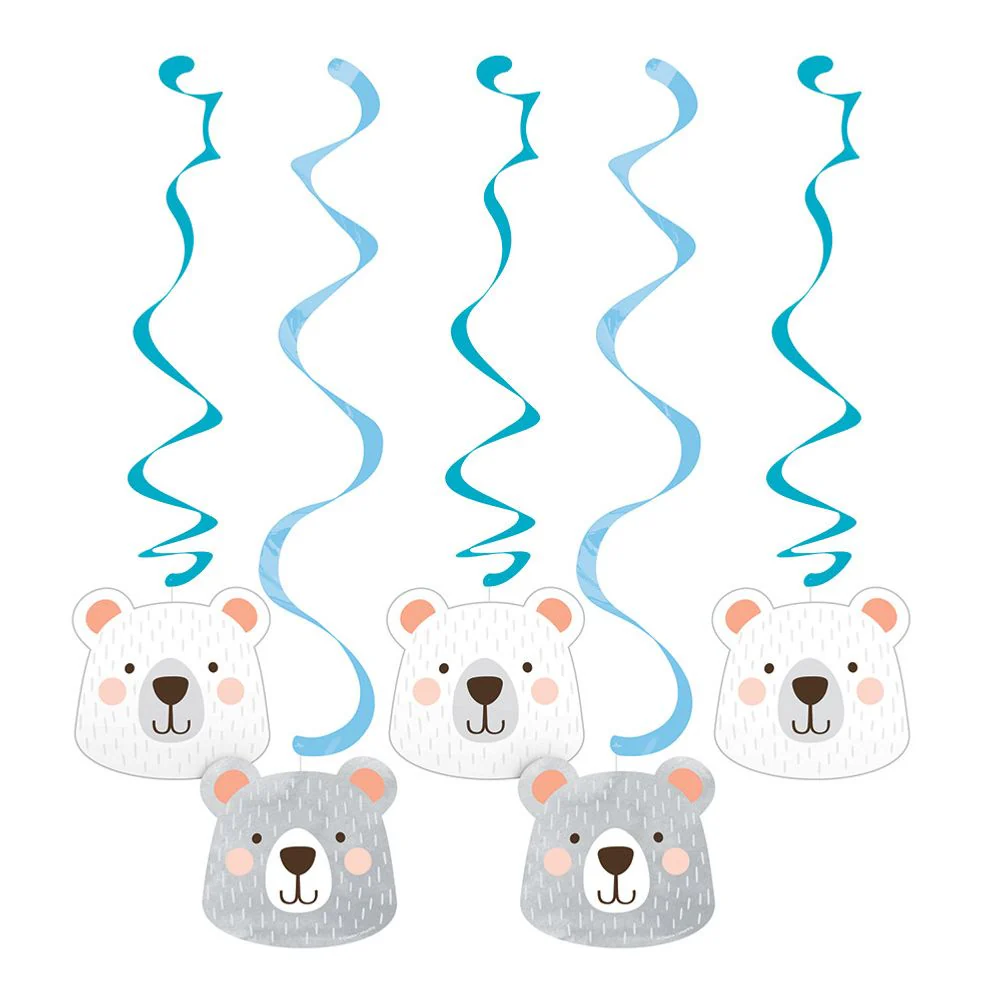 Birthday Bear Dangling Cutouts (5 ct)