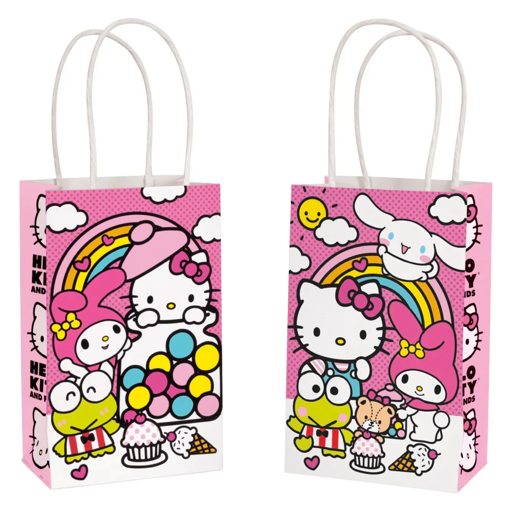 Hello Kitty Paper Kraft Favor Bags (8ct) - Image 2