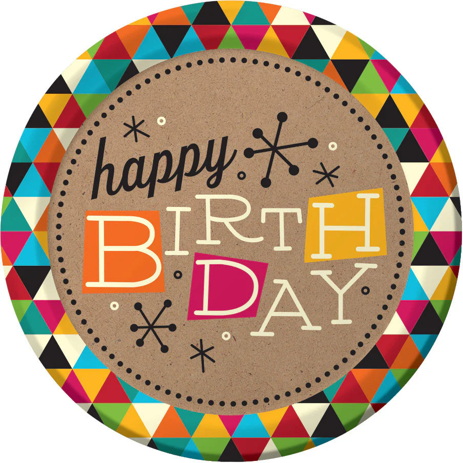 Birthday Kraft Dinner Plates (8ct)