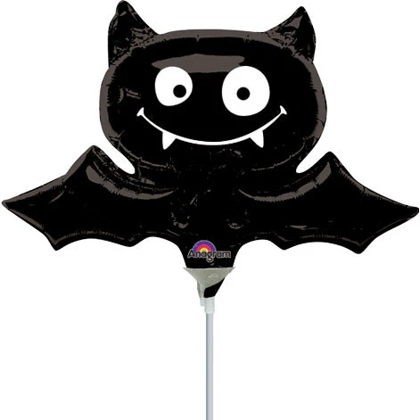 Black Bat Mini Shape Foil Balloon