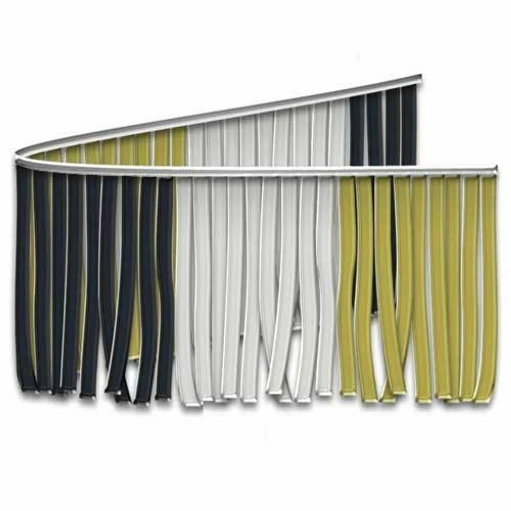 Black, Gold, and Silver Metallic Fringe Banner 60 Ft.