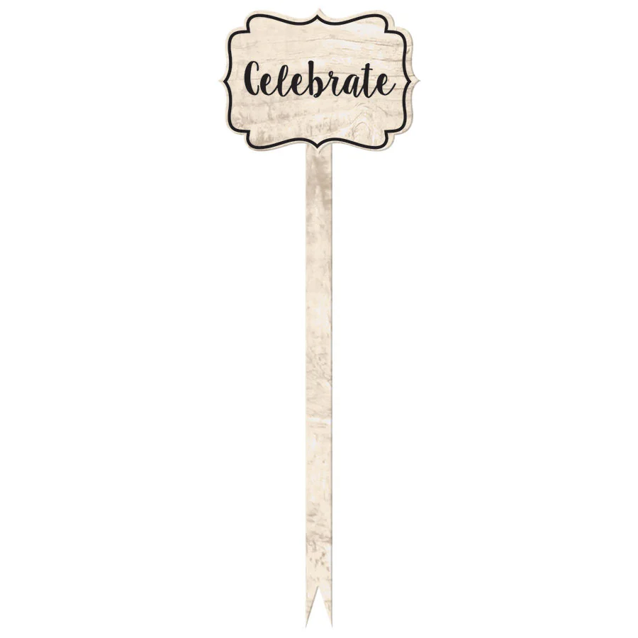 Black Wood Word Picks (12ct)