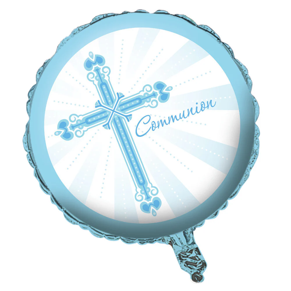 Blessings Blue 18" Round Foil Balloon
