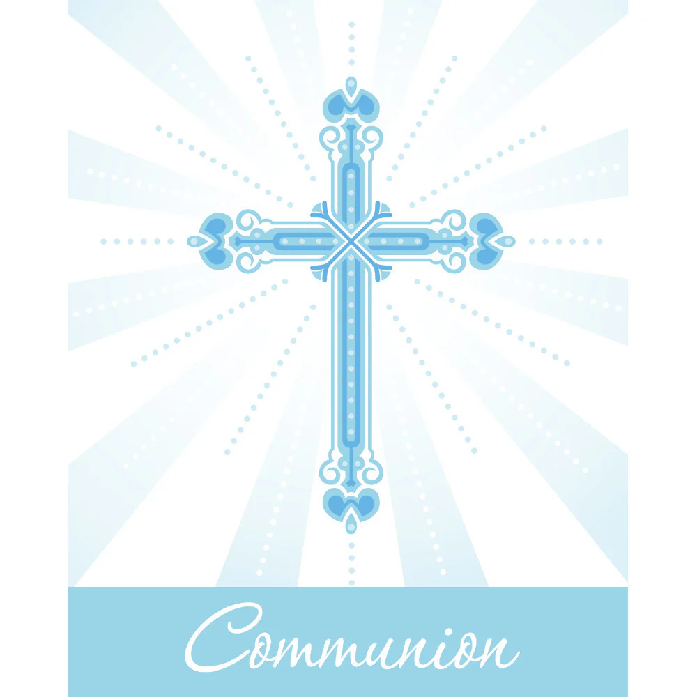 Blessings Blue Invitations (25 ct)