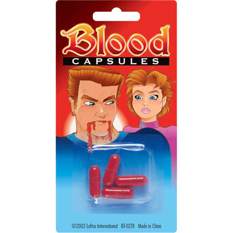 Blood Capsules-Carded