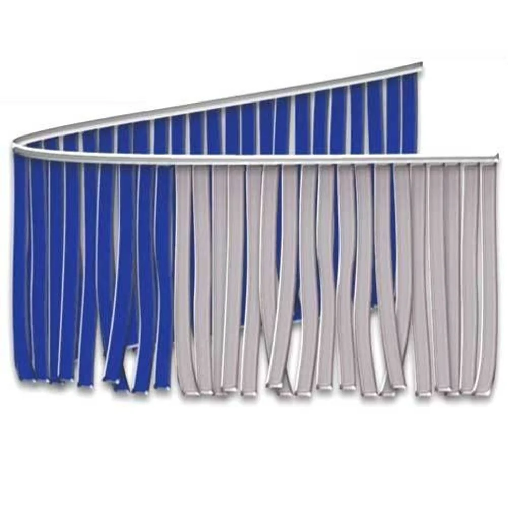 Blue and Silver Metallic Fringe Banner 60 Ft.