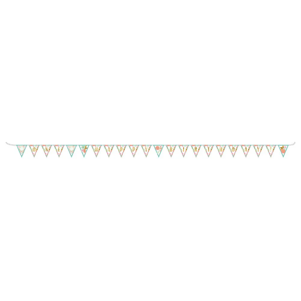 Boho Birthday Pennant Banner