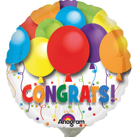 Bold Congratulations Balloons Mini