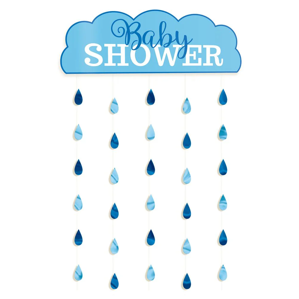 Boy Baby Shower Doorway Curtain