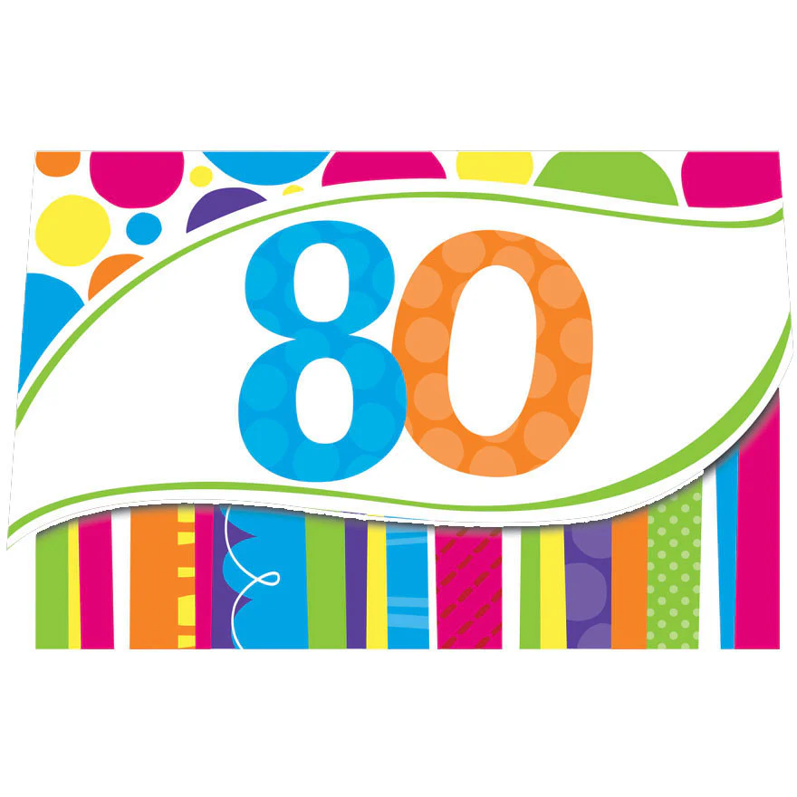 Bright and Bold Invitation, 80th