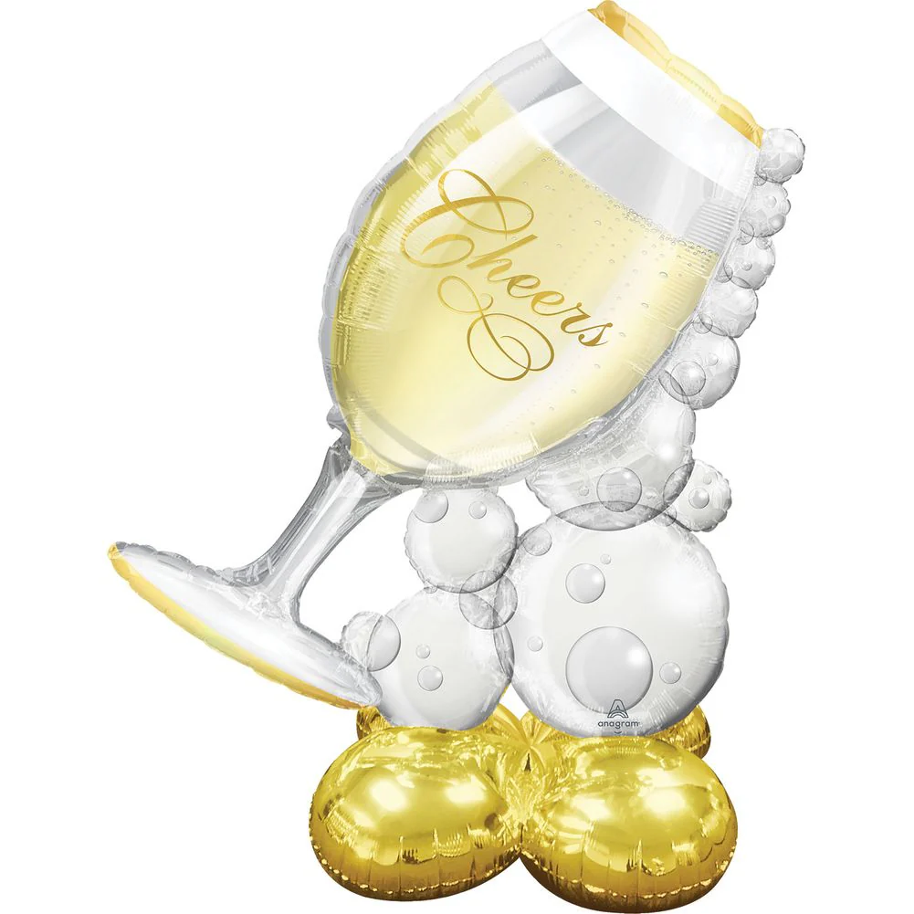 Bubbly Wine Glass Airloonz