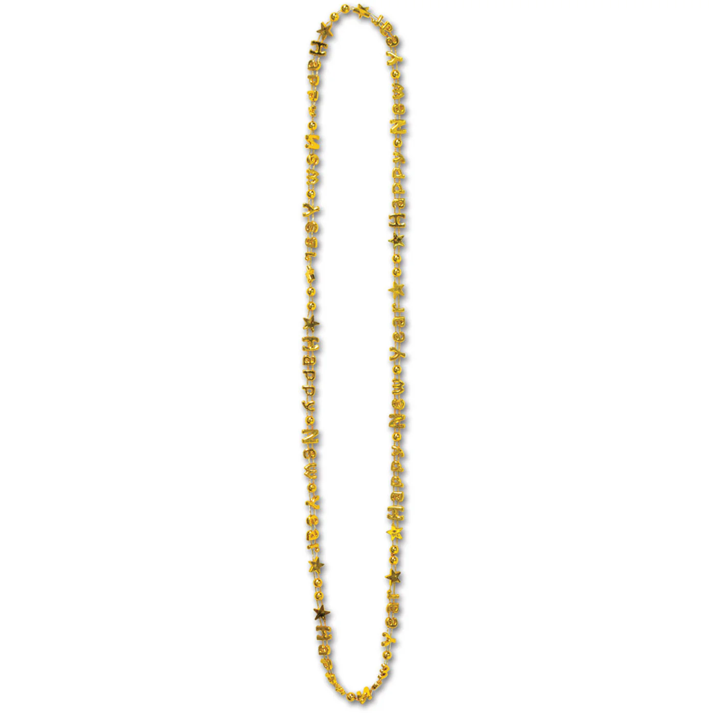 Gold Happy New Year Beads-Of-Expression