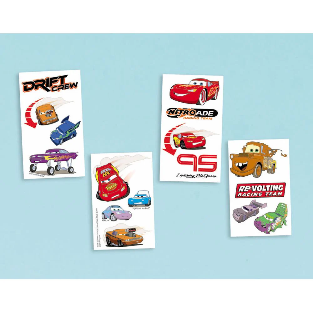 Cars Grand Prix Temporary Tattoos