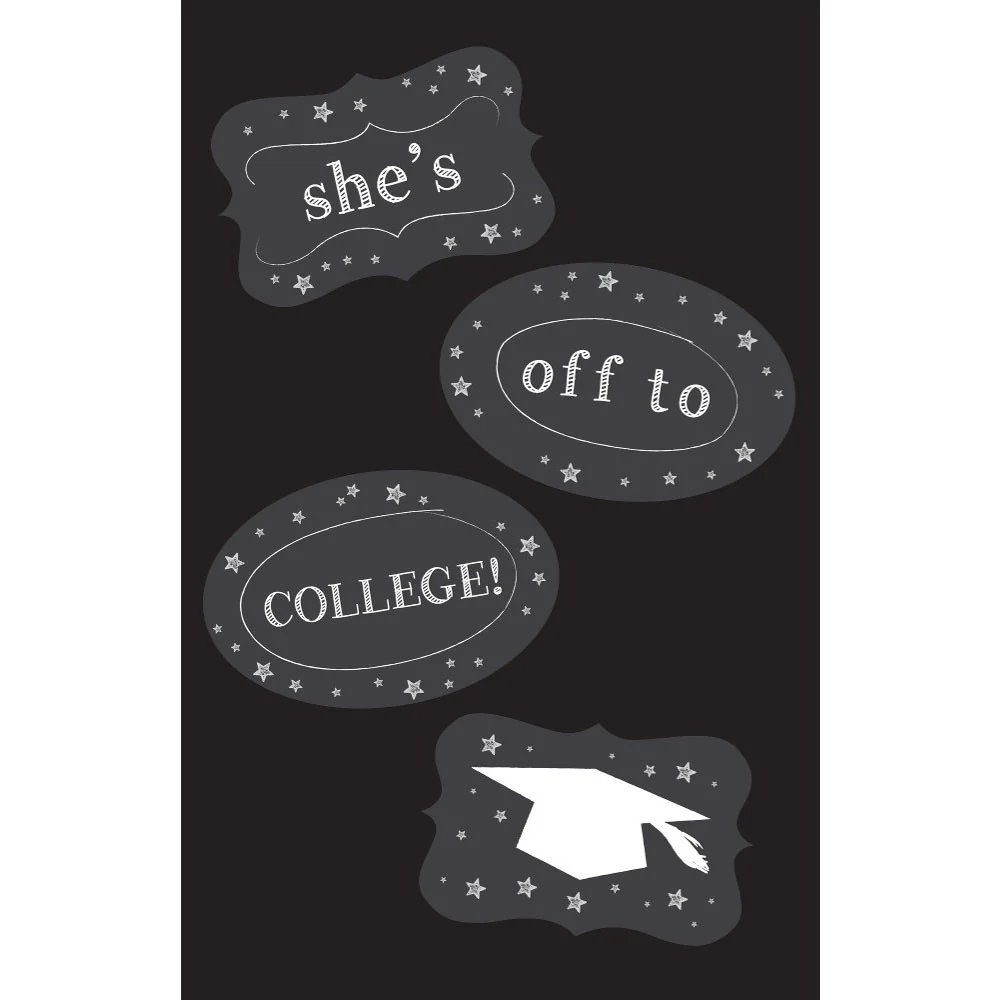 Chalkboard Door Sign with Labels