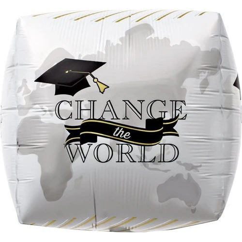 Change the World Grad Cube