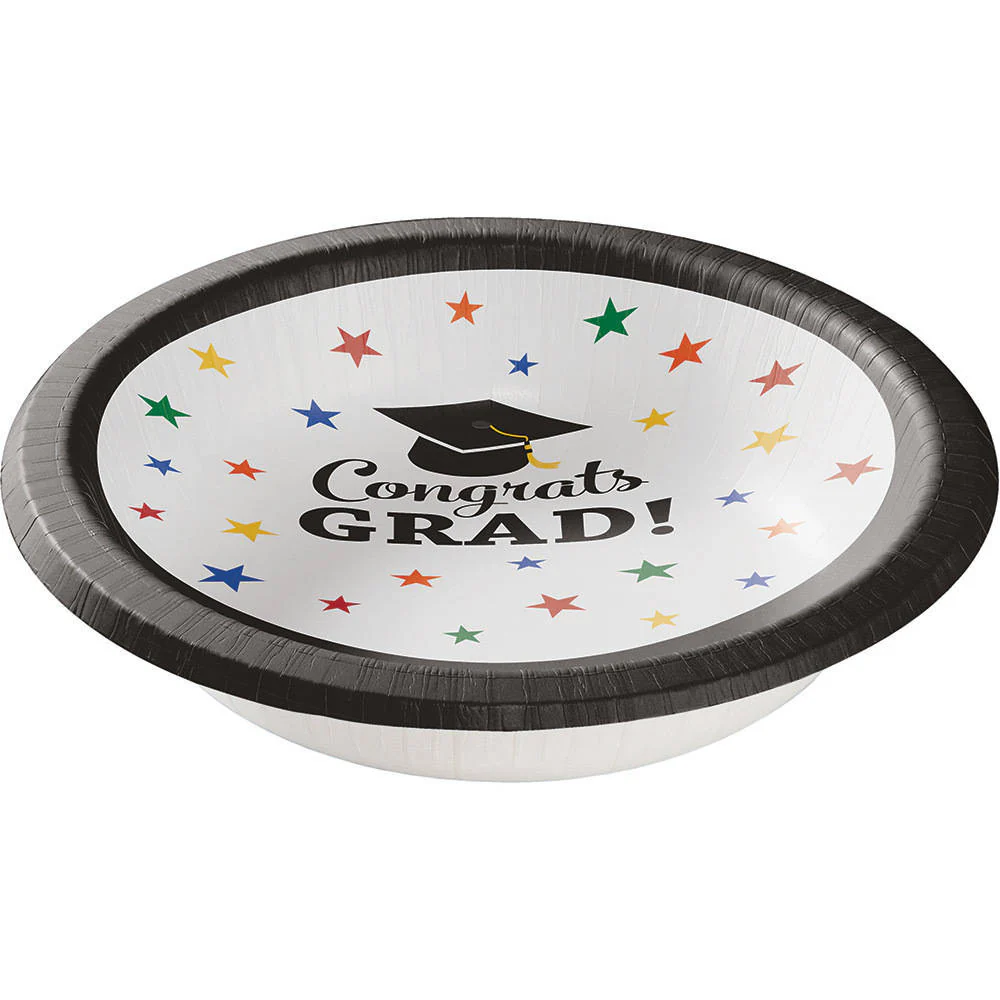 Congrats Grad 20oz Paper Bowls (8 ct)