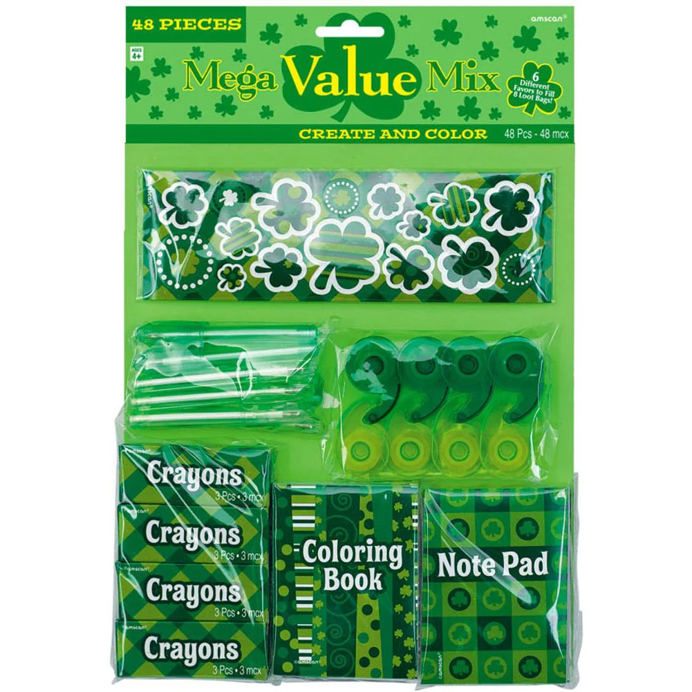 Create & Color St. Patrick's Day Party Favors