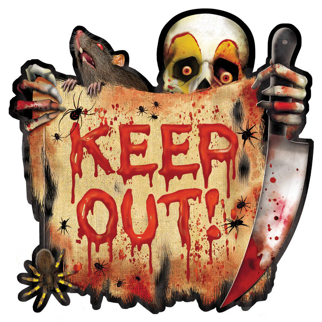 Creepy Carnival Keep Out Cutouts
