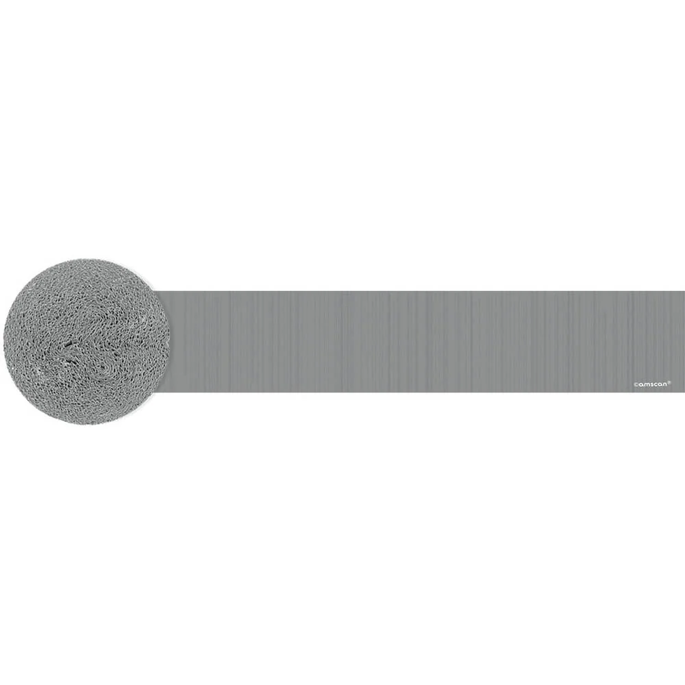Crepe Streamer 81' Silver