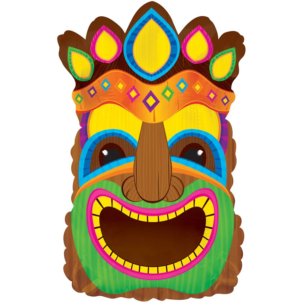 Crowned Tiki God Foil Balloon (1crt)