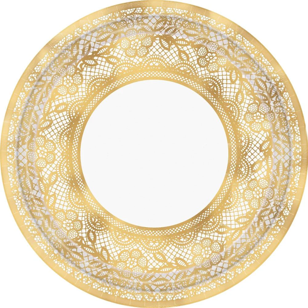 Delicate Lace Banquet Plates (8ct)