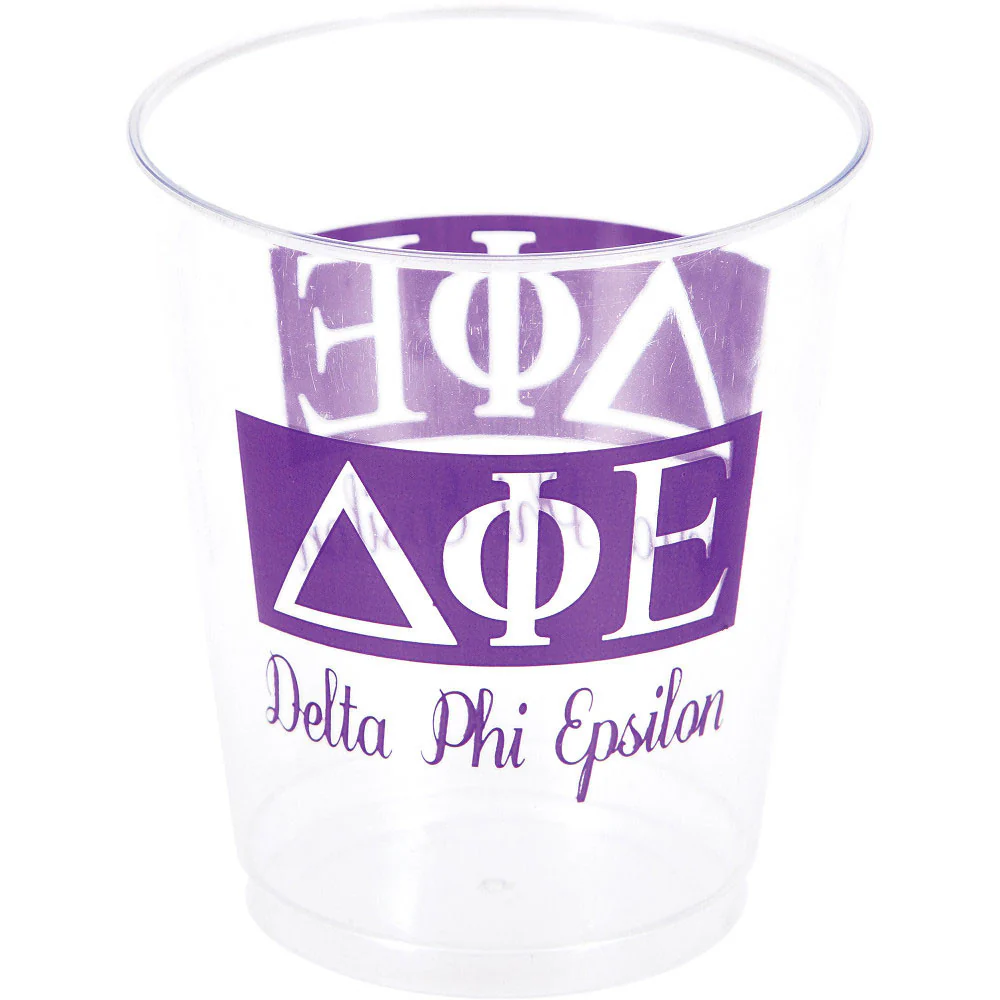 Delta Phi Epsilon 10oz Plastic Tumblers