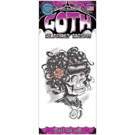 Doris The Dead Temporary Tattoo