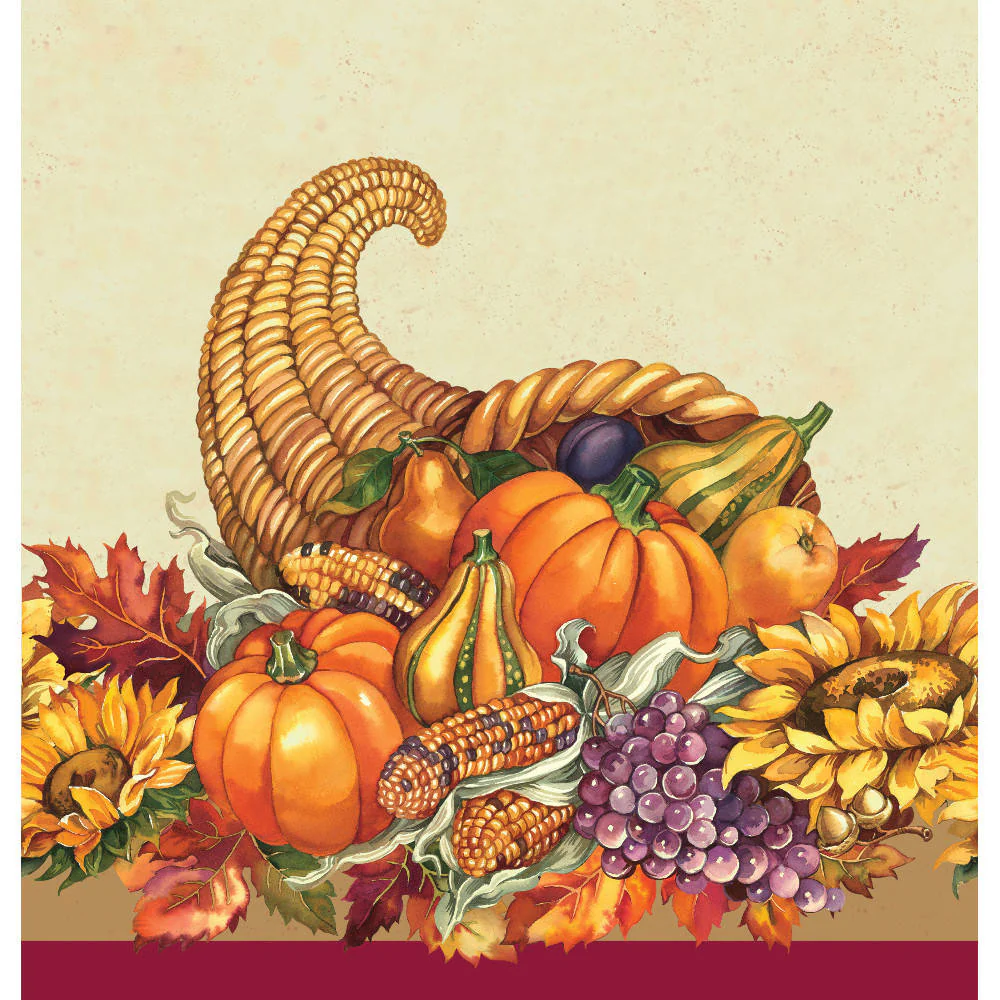 Fall Plenty Plastic Tablecover