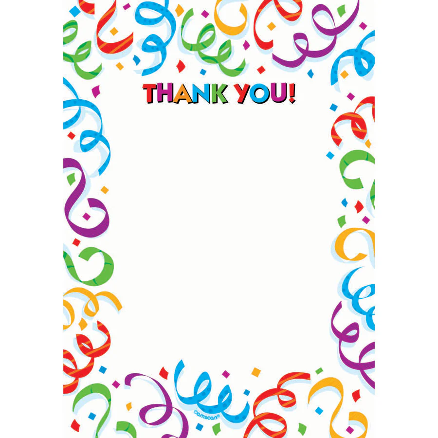 Fanfare Fun Thank You Notes