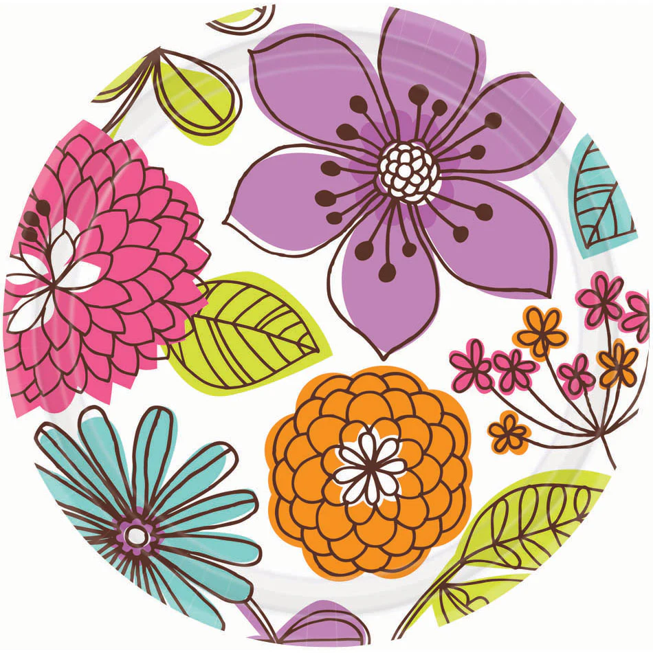 Floral Chic Dessert Plates (8ct)