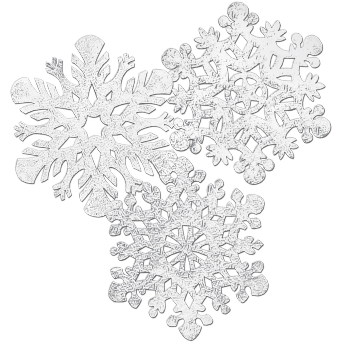 Foil Snowflake Cutouts