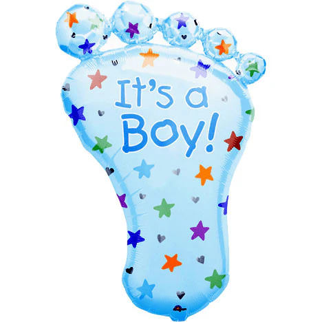 Foot It's A Boy Super Shape Flat