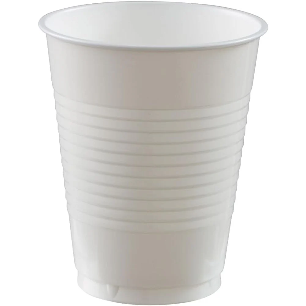 Frosty White 18 oz Plastic Cups (50ct)