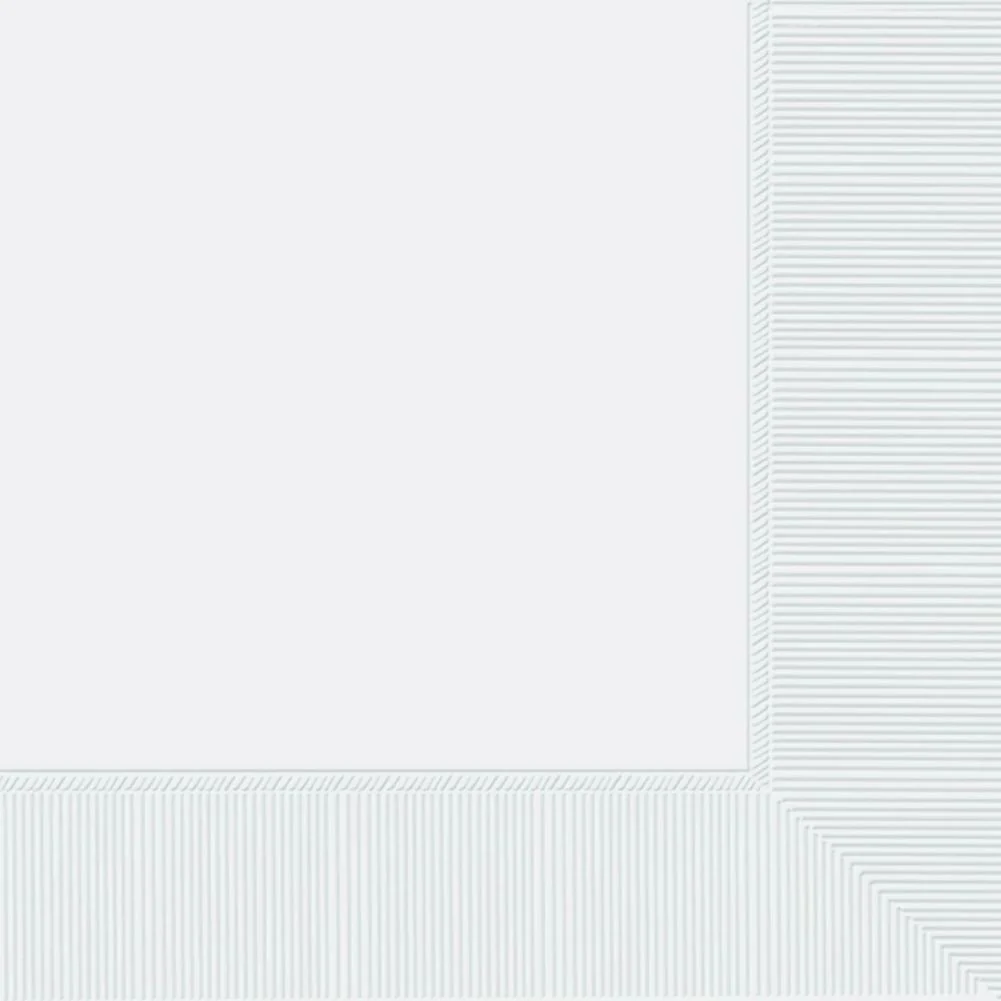 Frosty White 2-Ply Beverage Napkins (40ct) - Image 2