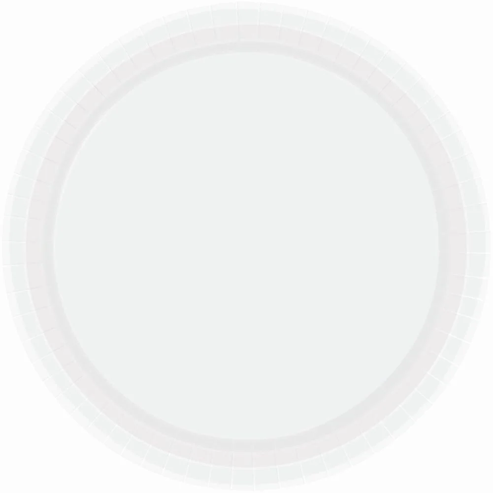 Frosty White Paper Dessert Plates (20ct)