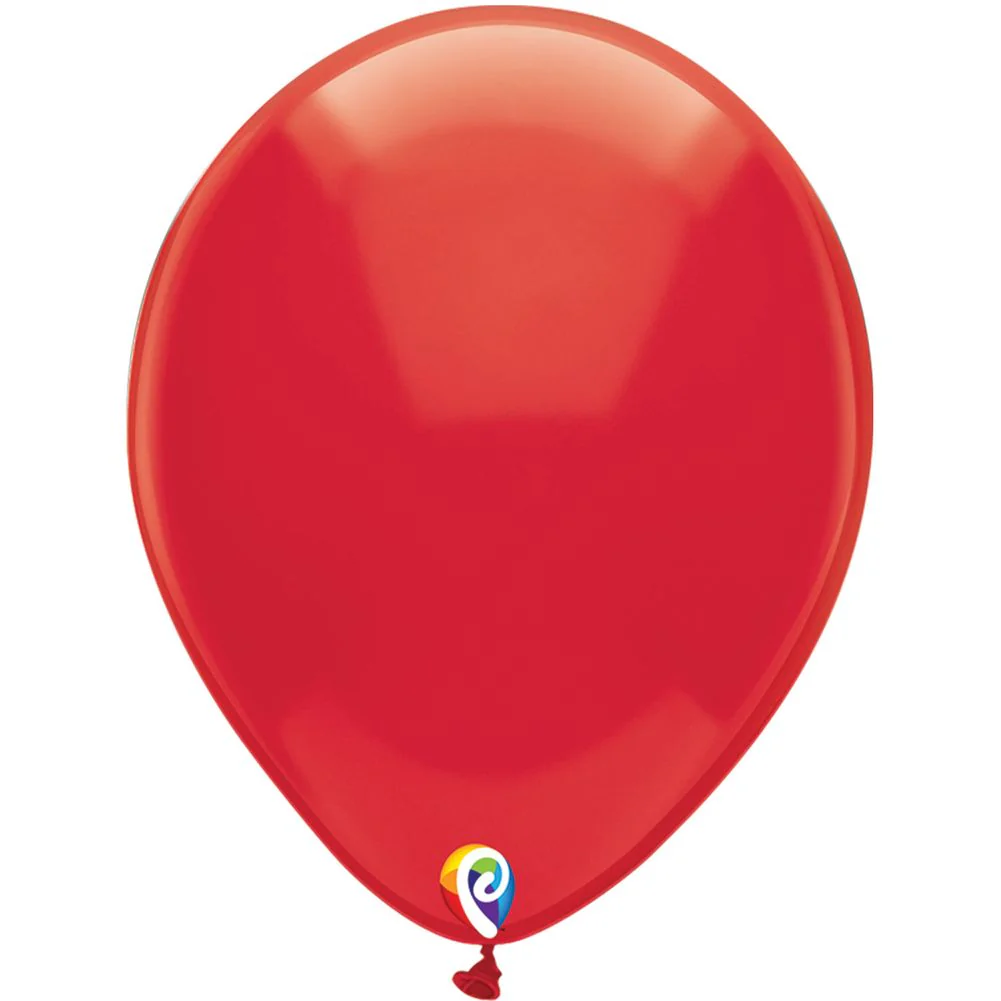 Funsational 12" Crystal Red Latex Balloons, 15ct