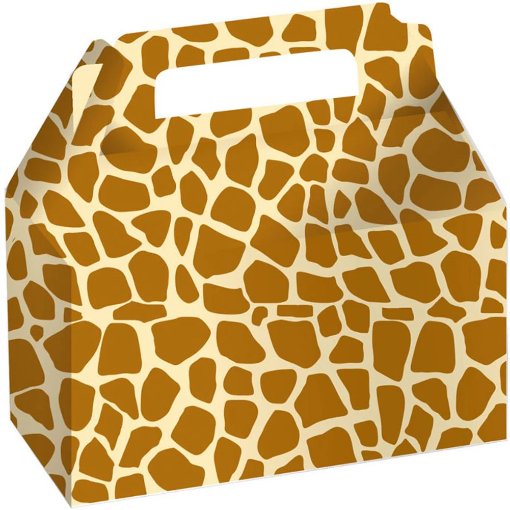 Giraffe Print Cookie Treat Boxes (2ct)