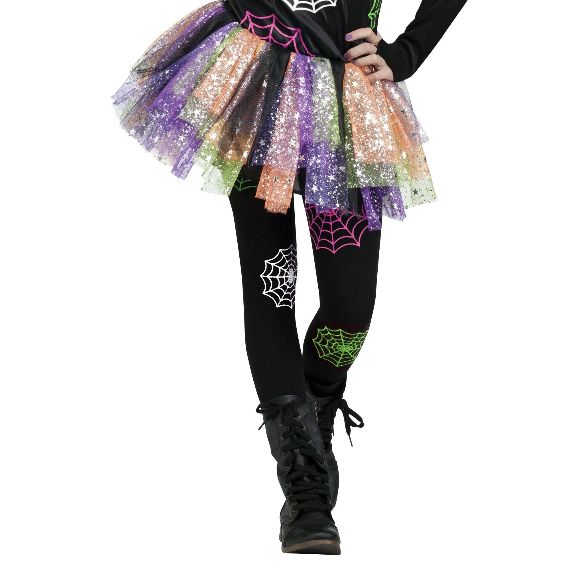 Girls Wicked Web Tights Large (8-14)