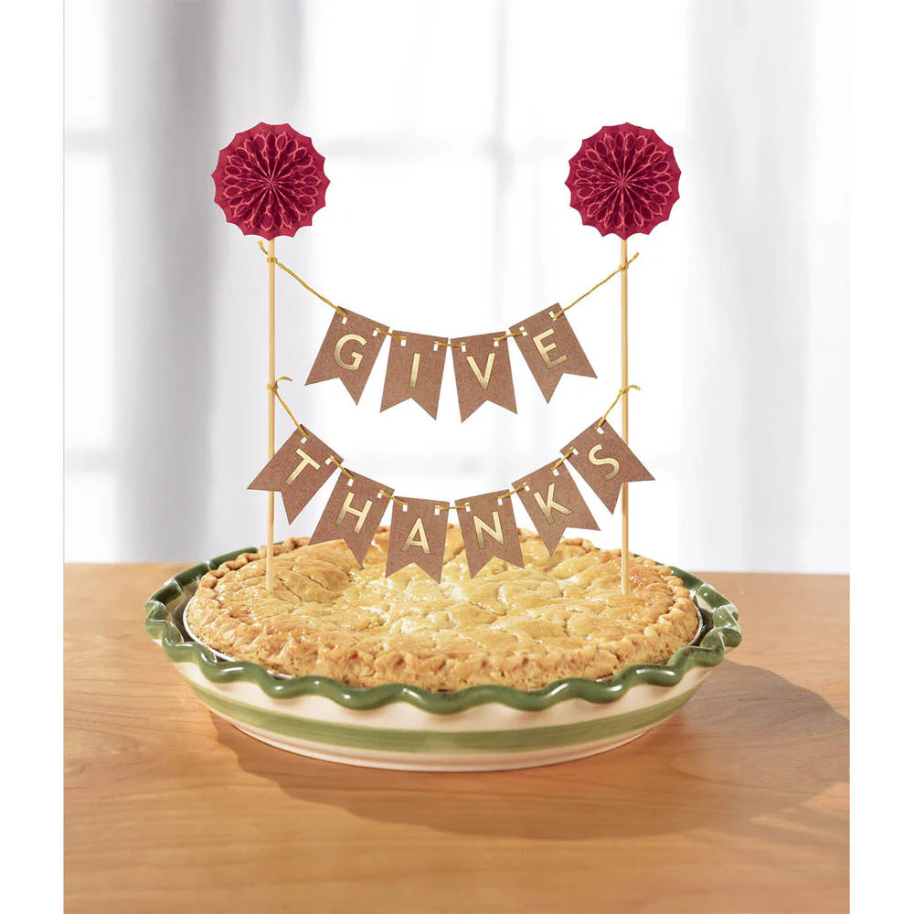 Give Thanks Pie Pennant Banner Decoration
