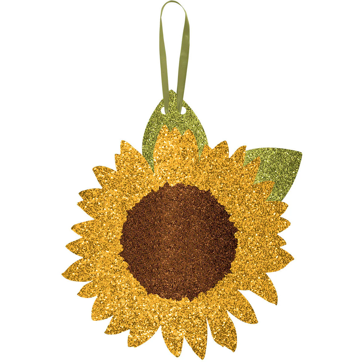 Glitter Sunflower Die-Cut Decoration