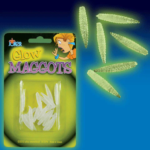 Glow in The Dark Rubber Maggots